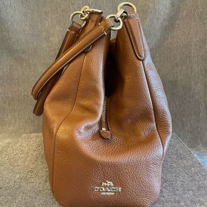 Coach Shoulder Bag, Brown/Rust